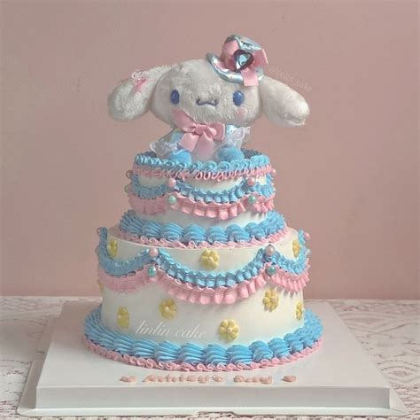 Sanrio cinnamoroll cake | Hello kitty birthday cake, Cute birthday cakes, Hello kitty cake