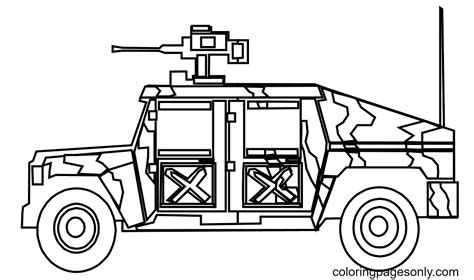 Coloriage Jeep Wrangler Sahara