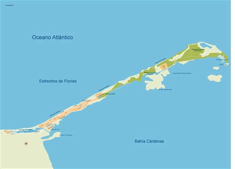 Varadero Vector Map | Vector World Maps