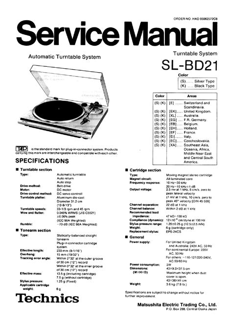 Technics Sl 1200mk2 Manual