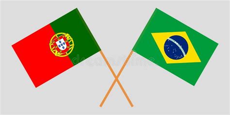 Portugal and Brazil. the Portuguese and Brazilian Flags. Official ...