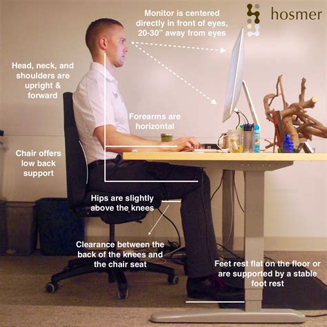 Hosmer Chiropractic Proper Ergonomic Desk Workstation Setup - Hosmer Chiropractic