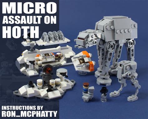 LEGO MOC-44946 Micro Assault on Hoth + AT-AT & AT-ST (Star Wars > Mini ...