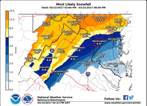 Northern Virginia Weather: Latest snow forecast, projected totals for ...