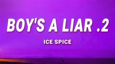 PinkPantheress, Ice Spice - Boy's a liar Pt. 2 (Lyrics) - YouTube