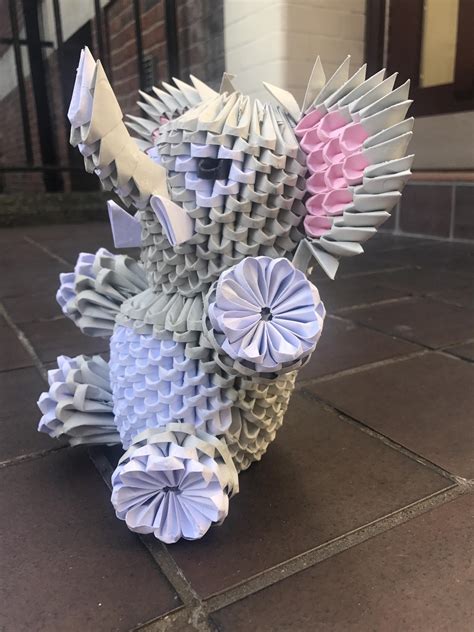 3D origami elephant : r/ArtPorn