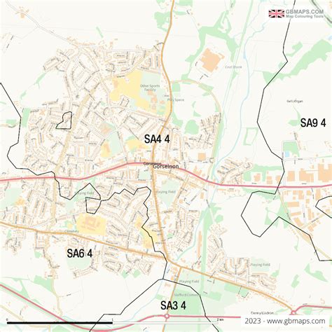 GORSEINON of SWANSEA_ABERTAWE Files. GIS Tools and Software Vector ...