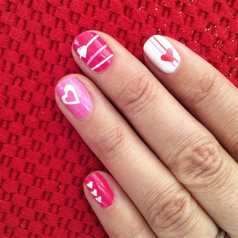 Love Heart Nail Art with your Cricut | Heart nail art, Valentine's day nails, Heart nails