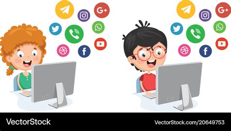 Kids technology Royalty Free Vector Image - VectorStock