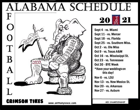 Crimson Tikes: 2021 Alabama Football Schedule - Sports Illustrated ...