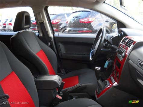 Dark Slate Gray/Red Interior 2008 Dodge Caliber SXT Photo #55599502 | GTCarLot.com