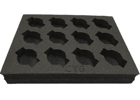 ESD Conductive Dissipative Anti Static Polyethylene Foam Tray Black Color