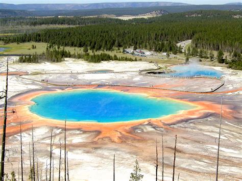 Grand Prismatic Spring, circa July 2002, inside Yellowstone National ...