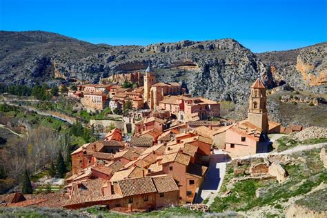 Albarracin Medieval Town at Teruel Spain Stock Photo - Image of city ...