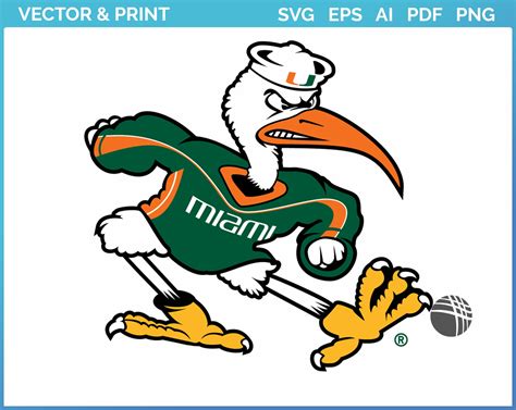 Miami Hurricanes - Mascot Logo (2000) - College Sports Vector SVG Logo in 5 formats