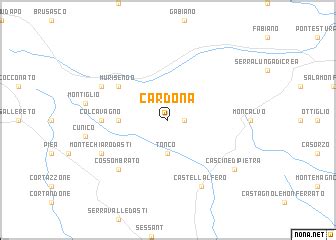 Cardona (Italy) map - nona.net