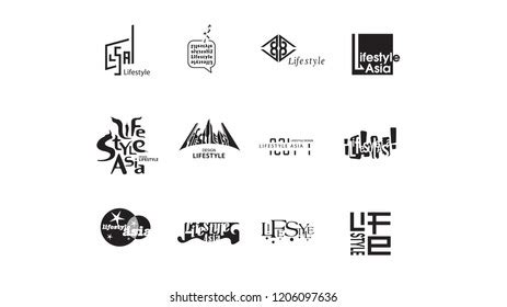 Lifestyle Logo Design Stock Vector (Royalty Free) 1206097636 | Shutterstock