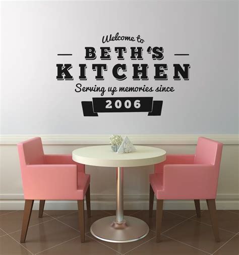 24 off AUG24 Custom Retro Kitchen Wall Decal by WallAffection, £12.00 | Kitchen wall decals ...