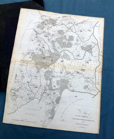 KENT, 1797 - Hundreds of CRANBROOK, BARKLEY, ROLVENDEN, Antique Map ...