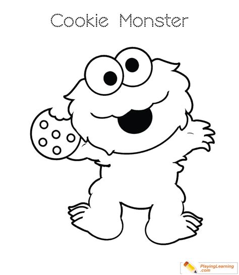 Baby Cookie Monster Coloring Pages Coloring Pages