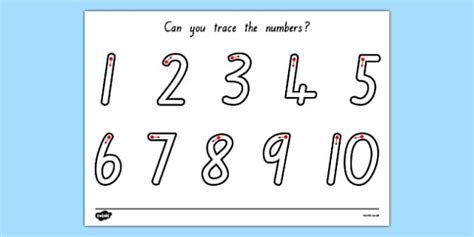 Number Formation 1-10 Worksheet NZ (teacher made) - Twinkl