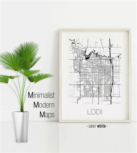 Lodi California Lodi CA Map Lodi Map Lodi Print Lodi - Etsy