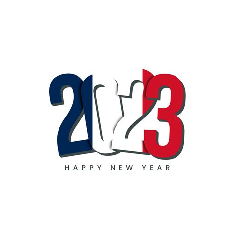 New Year 2023 with country flag France 14325701 PNG