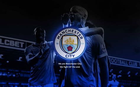 Download Illuminating Success - Manchester City Neon Logo Wallpaper ...