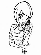 Tecna Winx coloring Pages sketch template