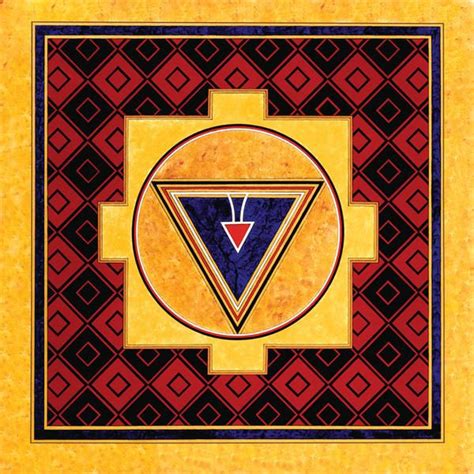 Shakti Yantra-The Goddess Shakti taking the form of a triangle brings forth the three worlds ...