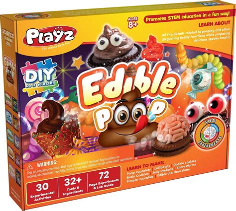 Amazon.com: Playz Edible Poo Chocolate & Candy Making Science Kit for ...