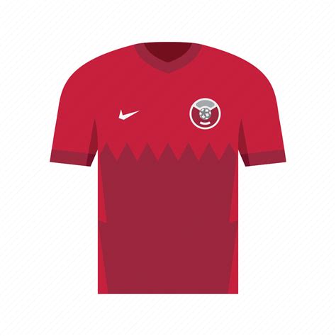 Qatar, soccer, football, jersey, shirt, world cup, qatar 2022 icon ...