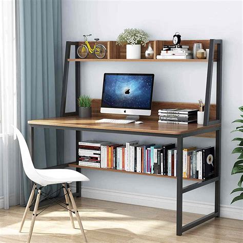 サイズ】 Modern Minimalist Desk Bookshelf Combination Small Apartment Study Corner D :202207011347 ...