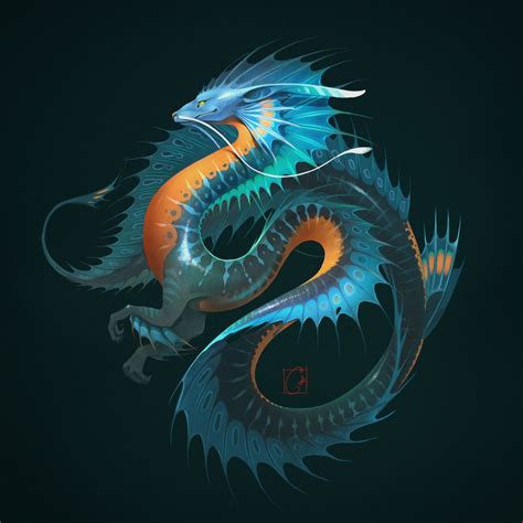 Blue water dragon by GaudiBuendia | Dragon artwork, Water dragon, Dragon art