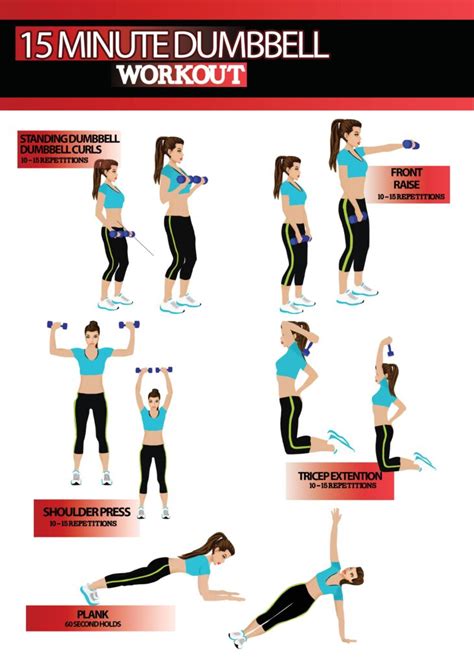 dumbbell workout poster - Fresh fitness