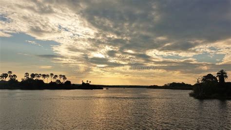 Sunset on the Zambezi River. Stock Image - Image of orange, travel: 178468561