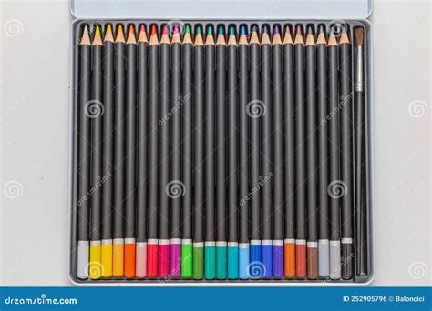 Colour Pencil Box stock photo. Image of count, pencils - 252905796