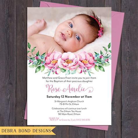 Pin en Christening and Baptism Invitations