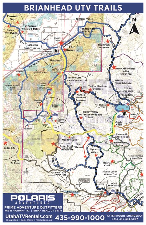 Brian Head Trail Map | Utah UTV/ATV Rental