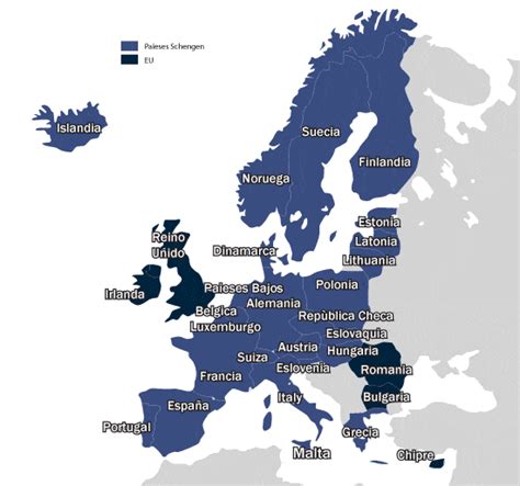 Los países del espacio Schengen | AXA Schengen | Visa schengen, Viaje ...