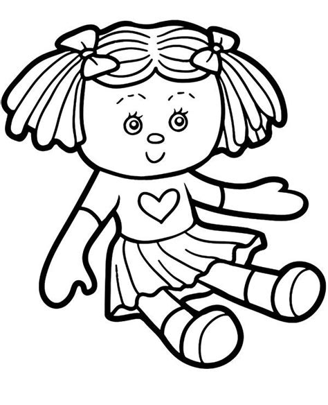 Printable Doll Coloring Pages