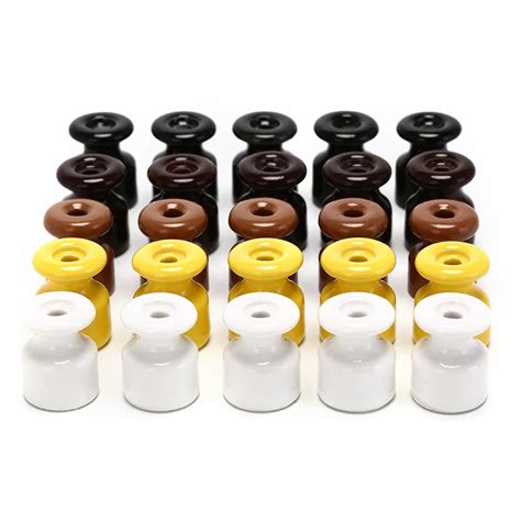 5pcs/lot 5 Colors High Frequency Electric Porcelain Ceramic Insulator Ceramic Insulators ...