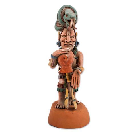 Ceramic Sculpture of Mayan Goddess Ixchel from Mexico - Mayan Goddess ...