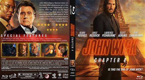 John Wick: Chapter 4 2023 1 Blu-ray and 1 DVD Cover - Etsy