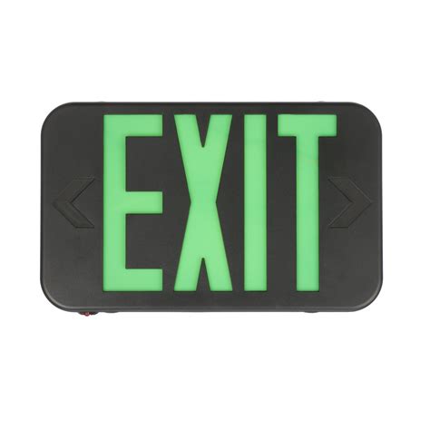 EXG and EXR LED Exit Sign - Lithonia Lighting® LED Thermoplastic Exit Sign, Red and Green with ...