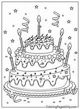 30  Birthday Cake Coloring Pages Free Printable PDF JPG PNG sketch template