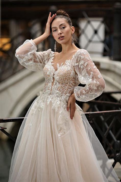 Wedding Dress Gloria / Fairy Wedding Dresses / Lace Wedding Dress ...