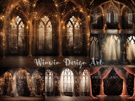 Elegant Gothic Digital Backdrop Gothic Castle Hall Photography - Etsy