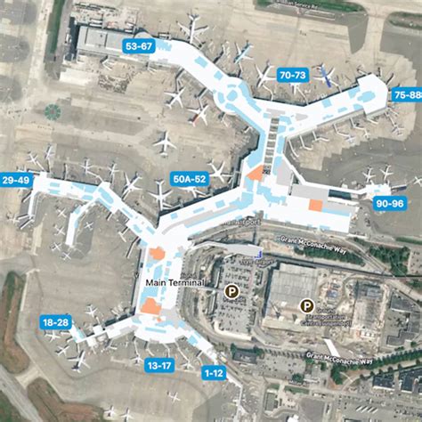 Vancouver Airport YVR Concourse B Map