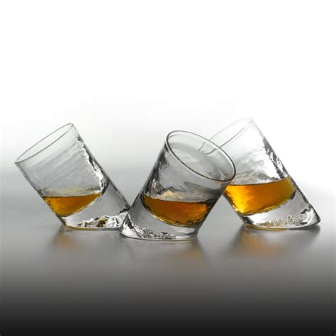 Slanted Bar Glasses // Set of 2 - Glassblower Ben - Touch of Modern